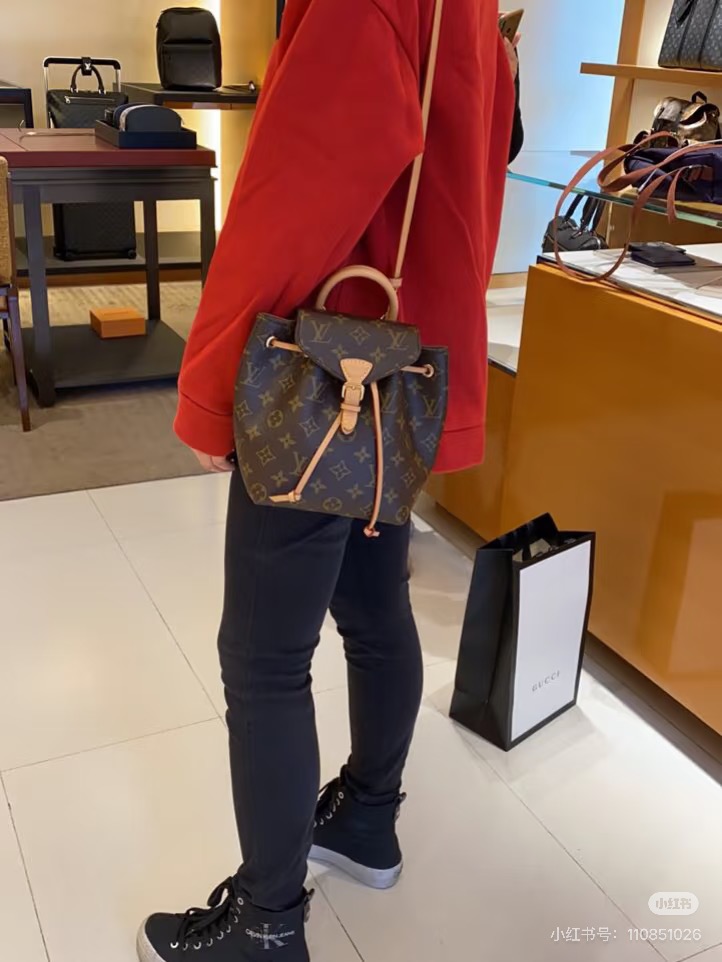 LV Denim Blue Rivet Backpack